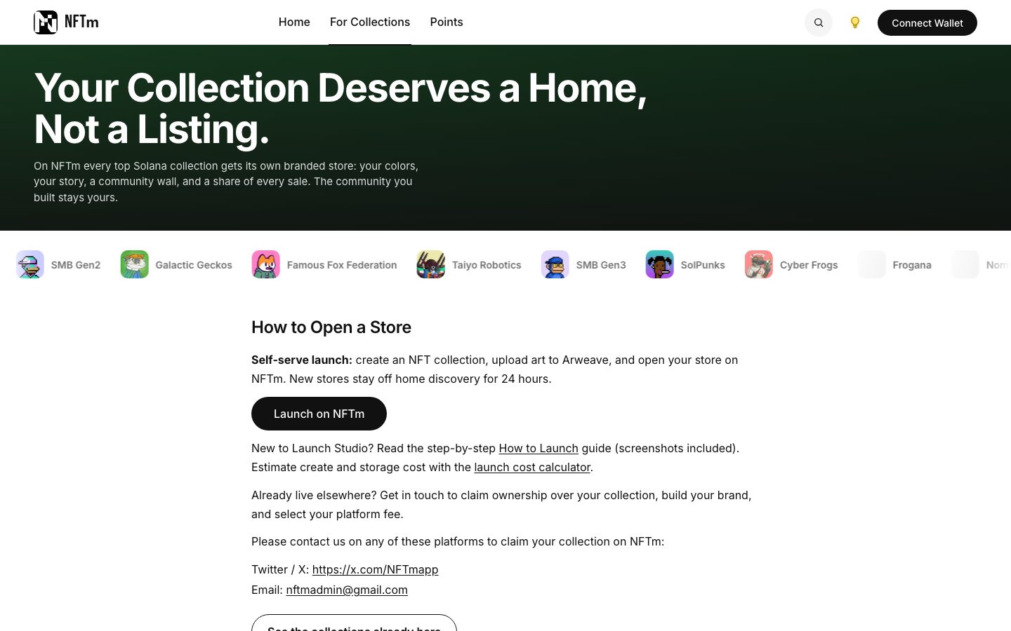 For Collections on NFTm